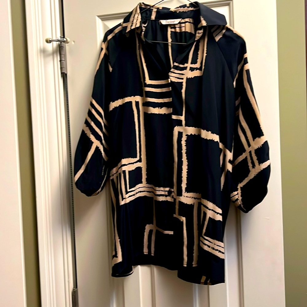 Tucker silk top